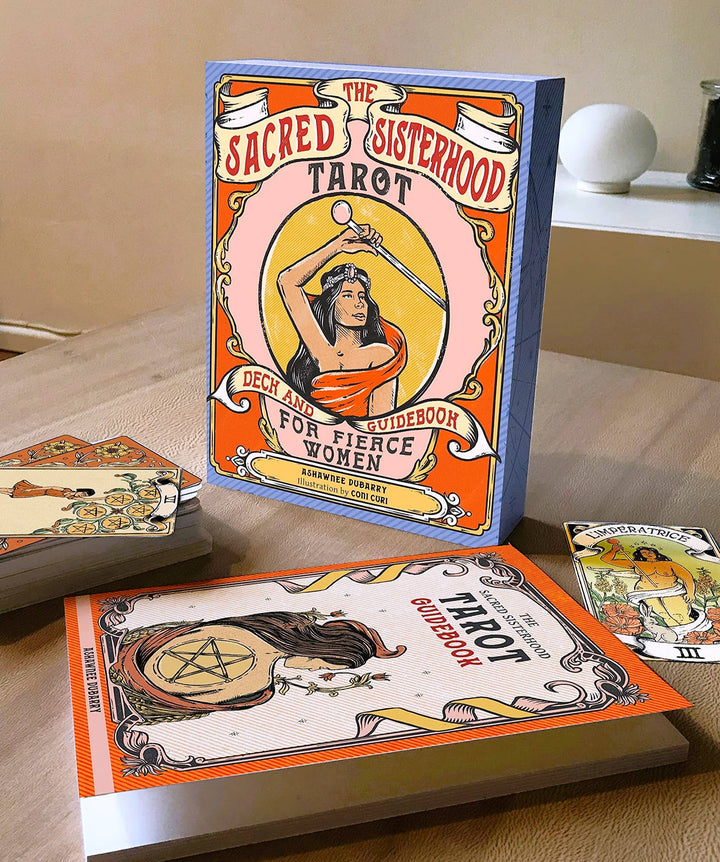 Microcosm Publishing & Distribution - Sacred Sisterhood Tarot: Deck and Guidebook for Fierce Women - Esme and Elodie