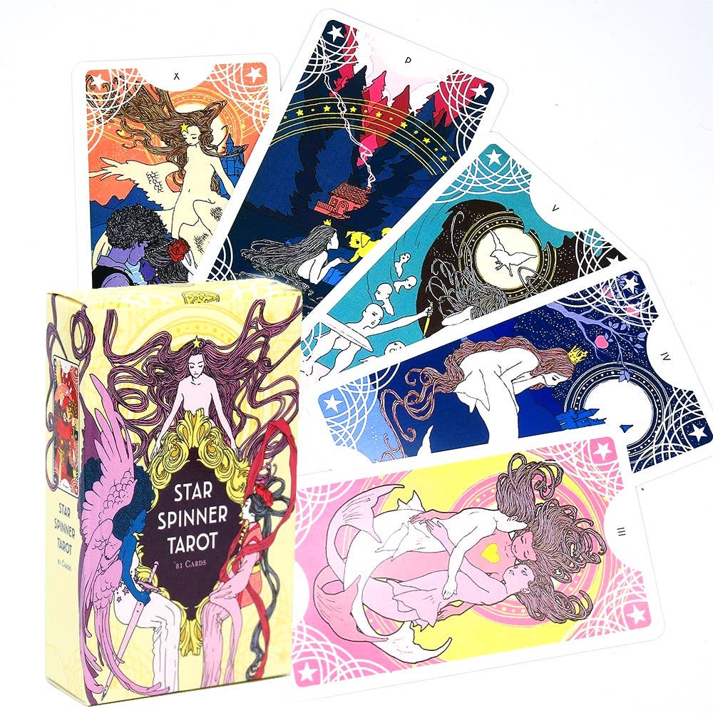 Microcosm Publishing & Distribution - Star Spinner Tarot: 81 Cards & Guidebook - Esme and Elodie