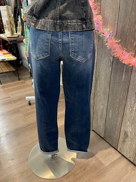 Women's JB82368DK Mid-Rise Cuffed Boyfriend