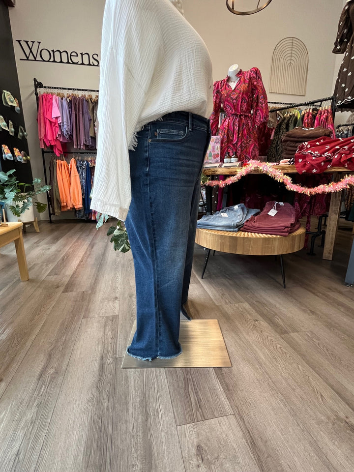 Plus Size Judy Blue Kick Flares High Waist