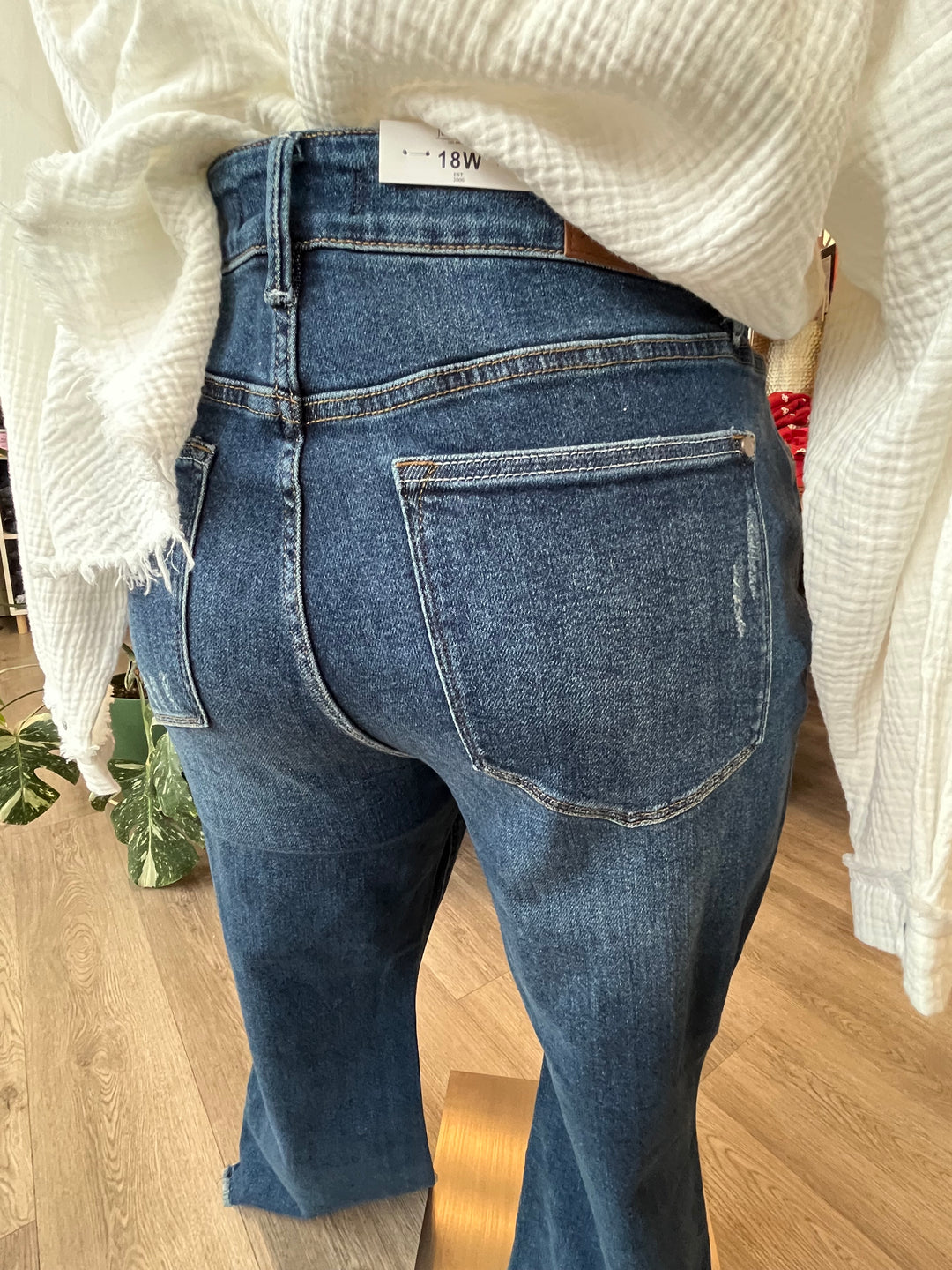 Plus Size Judy Blue Kick Flares High Waist