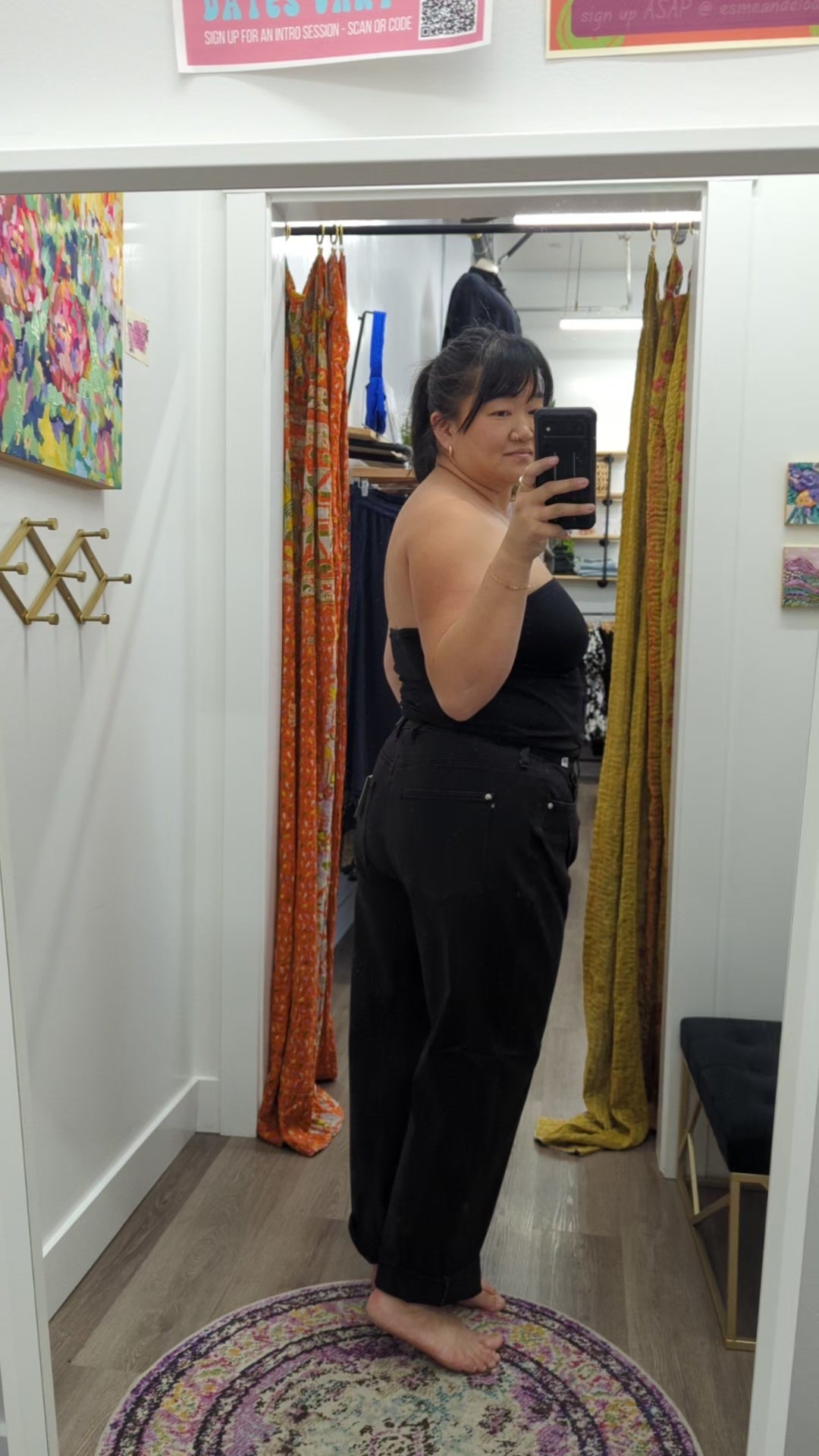 Plus Size Judy Blue Black Marlow Arc Leg Barrel Jeans