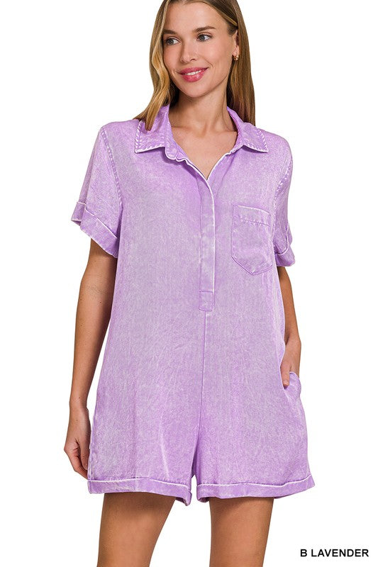 purple women light weight romper