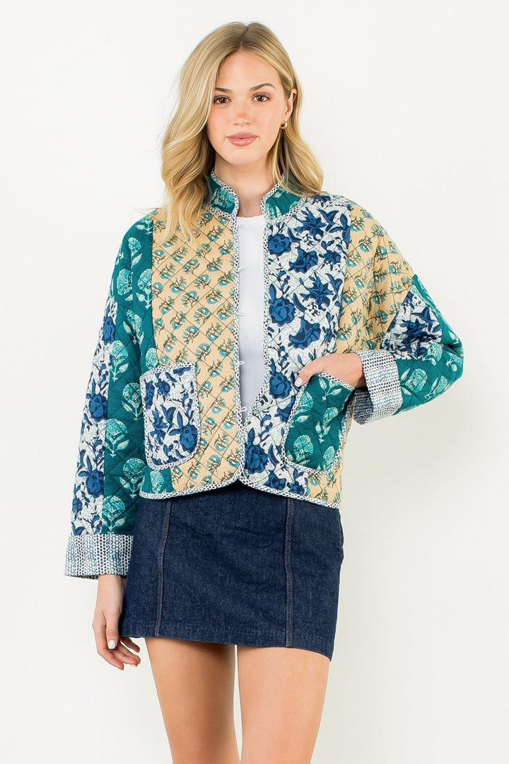 XL Collection- Patchwork Quilted Jacket