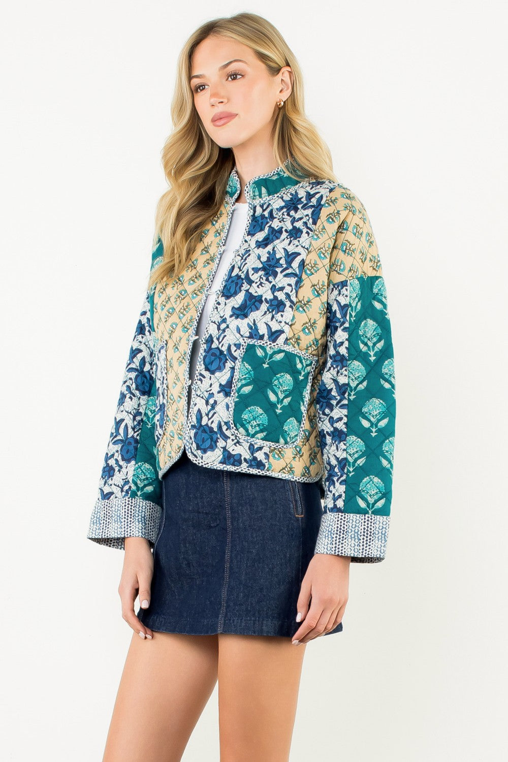 XL Collection- Patchwork Quilted Jacket