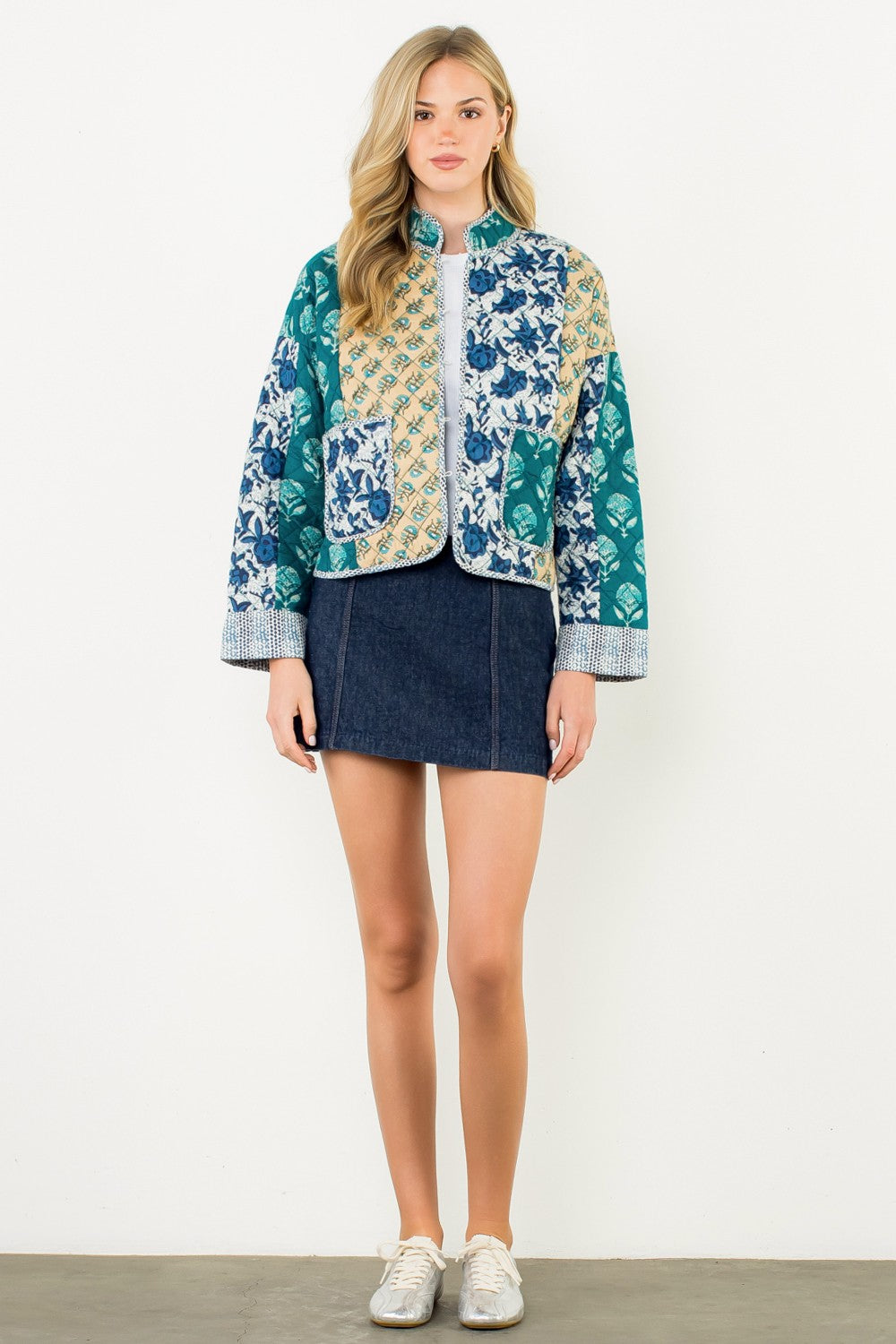 XL Collection- Patchwork Quilted Jacket