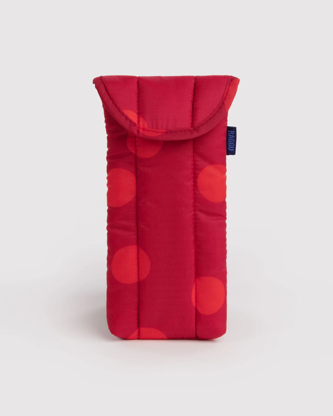 BAGGU- Puffy Sleeve Glasses Case- Red Polka Dot