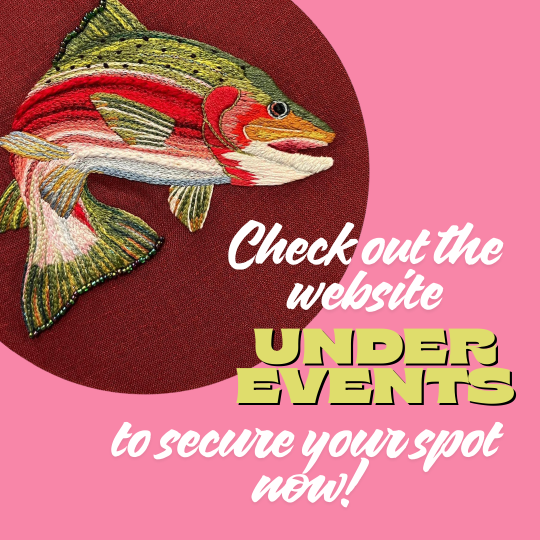 Hand Embroidery Series Class/ Workshop - 2nd Saturday of the Month 6:30-8:30PM