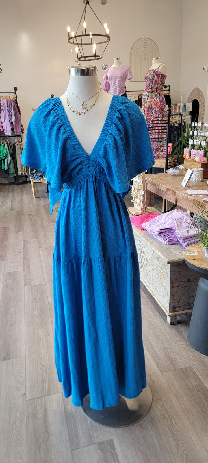 Womens Oddi Tiered Open Back Maxi Dress