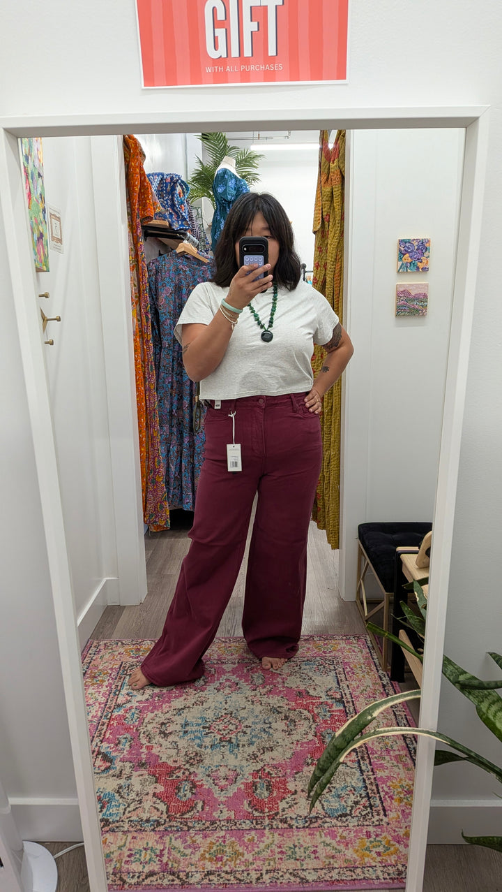 Womens and Plus Judy Blue Retro Wide Boyensberry