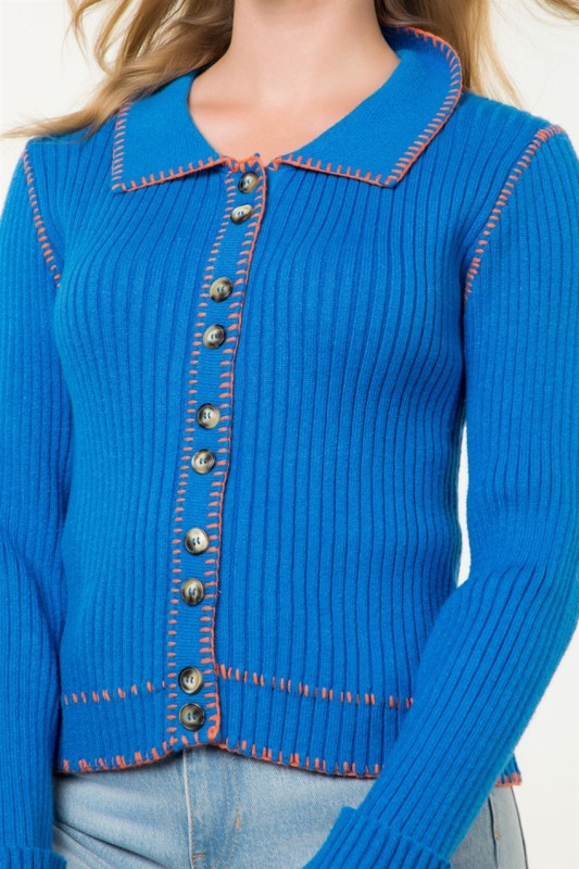 XL Collection- Cobalt Cardigan