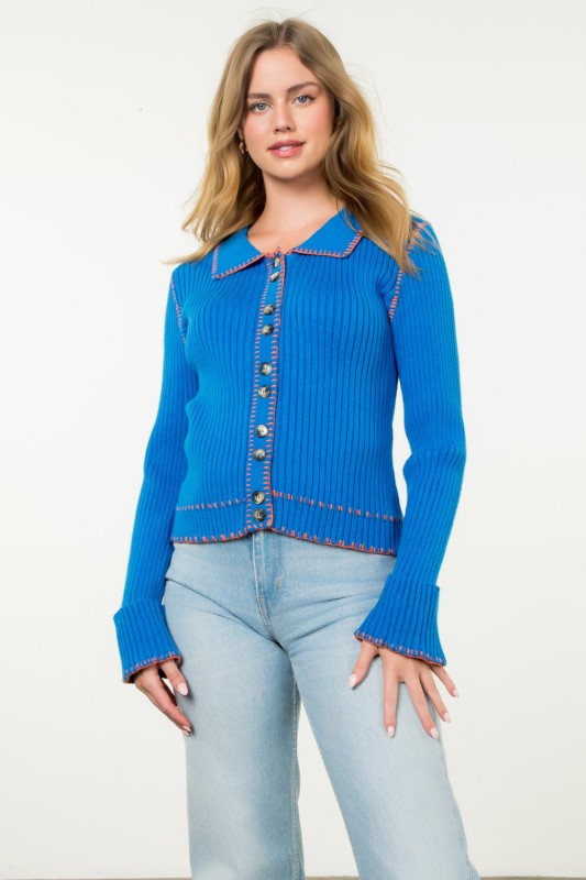 XL Collection- Cobalt Cardigan