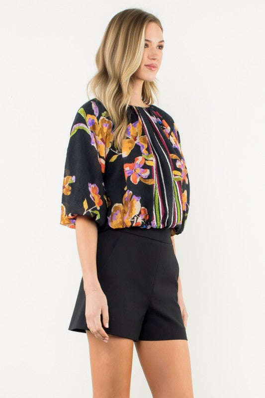 XL Collection- Floral Blouse