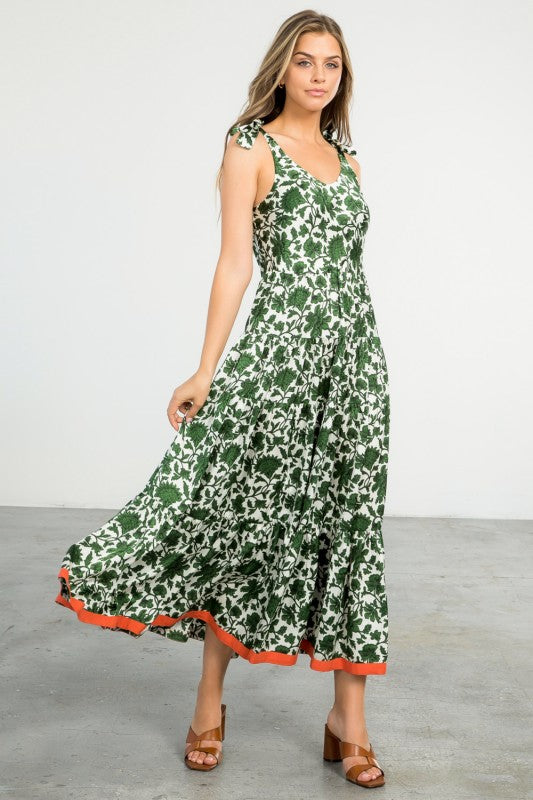 XL Collection- Tie Strap Maxi Dress