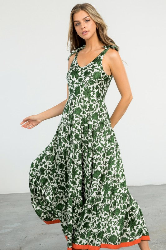 XL Collection- Tie Strap Maxi Dress