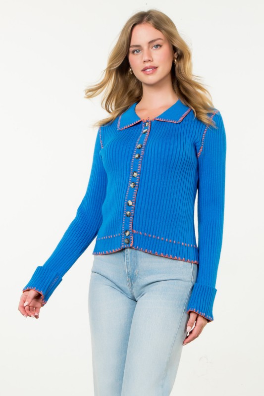 XL Collection- Cobalt Cardigan