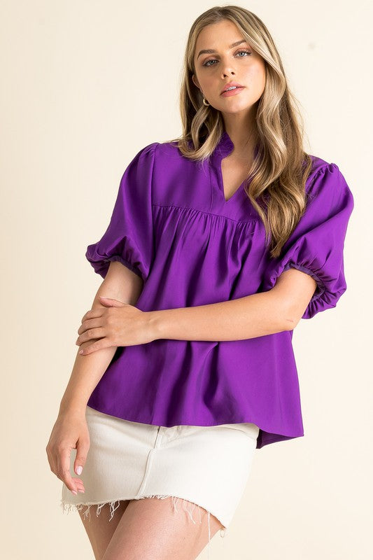 XL Collection- Plum Blouse