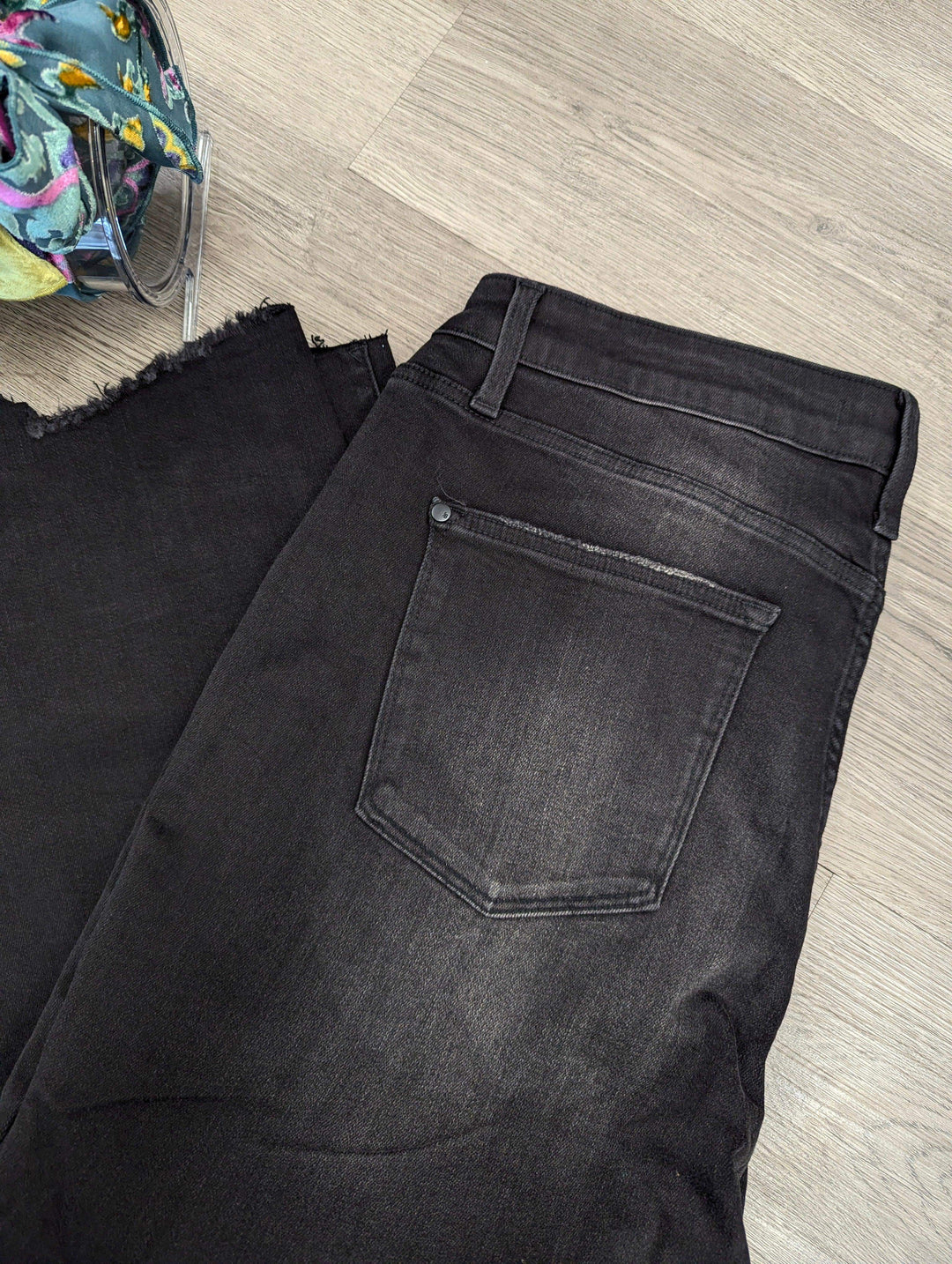 PLUS Size Judy Blue Black Wide Leg Crop High Waist