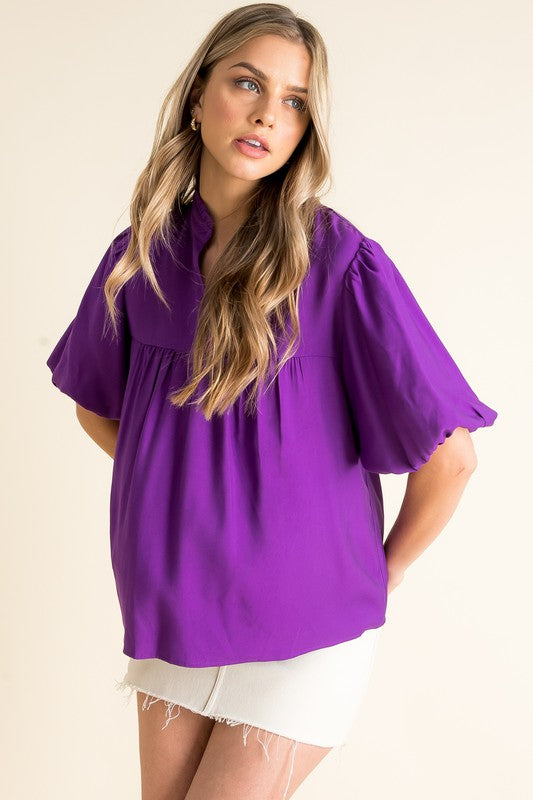 XL Collection- Plum Blouse