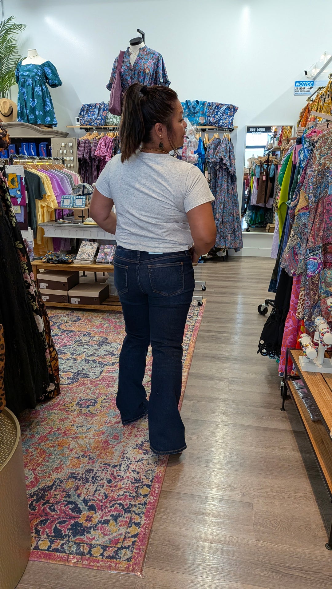 Petite Womens Judy Blue Mid Rise Bootcut