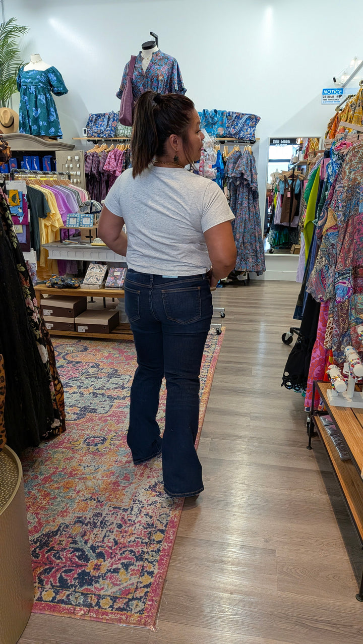 Petite Womens Judy Blue Mid Rise Bootcut