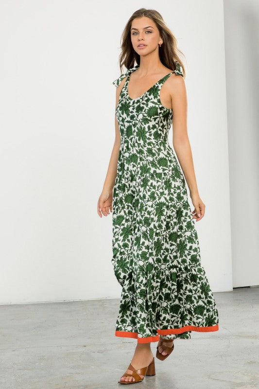 XL Collection- Tie Strap Maxi Dress