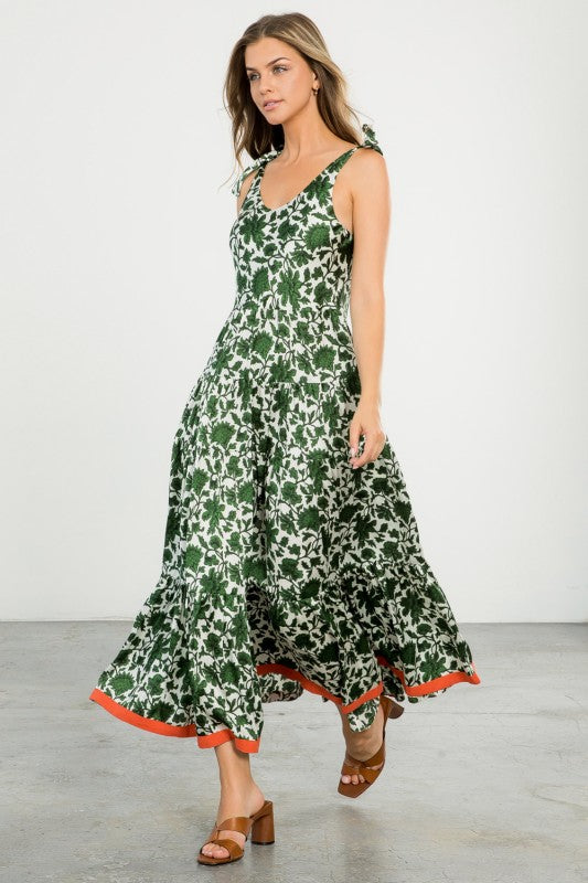 XL Collection- Tie Strap Maxi Dress
