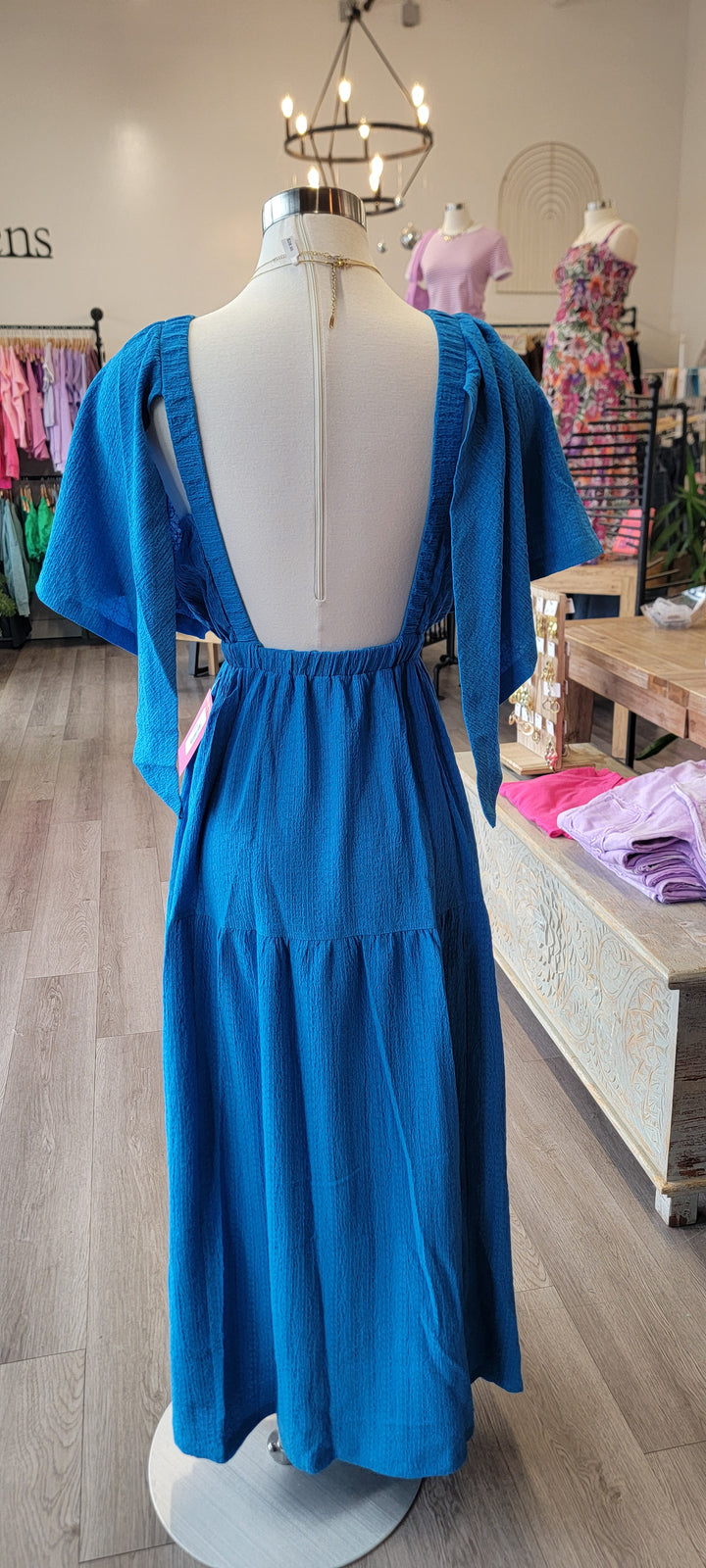 Womens Oddi Tiered Open Back Maxi Dress