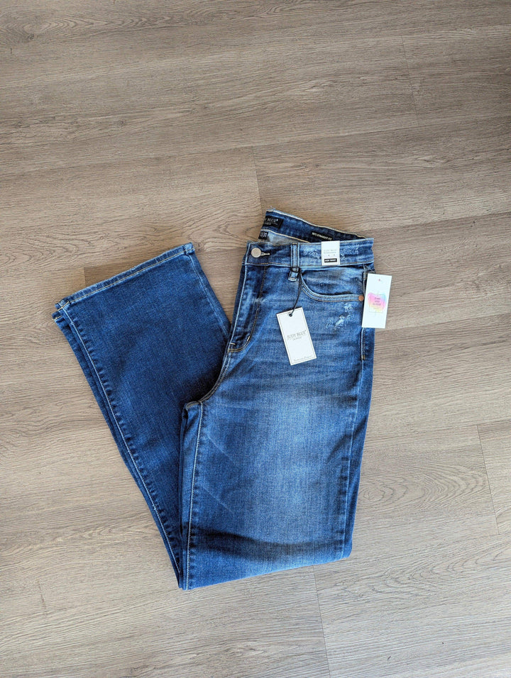 Judy Blue Womens High Waist Straight Leg