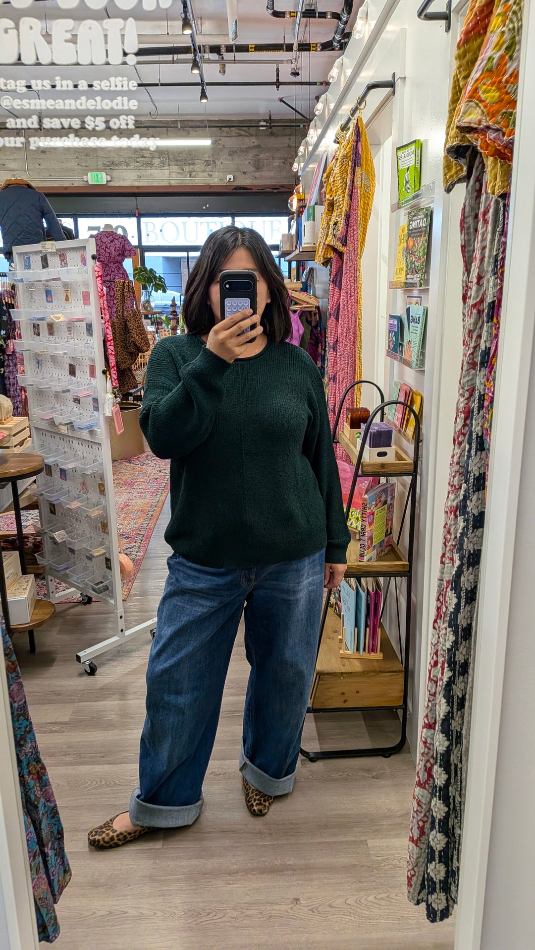 Plus Size Rolled Edge Knit Sweater Top