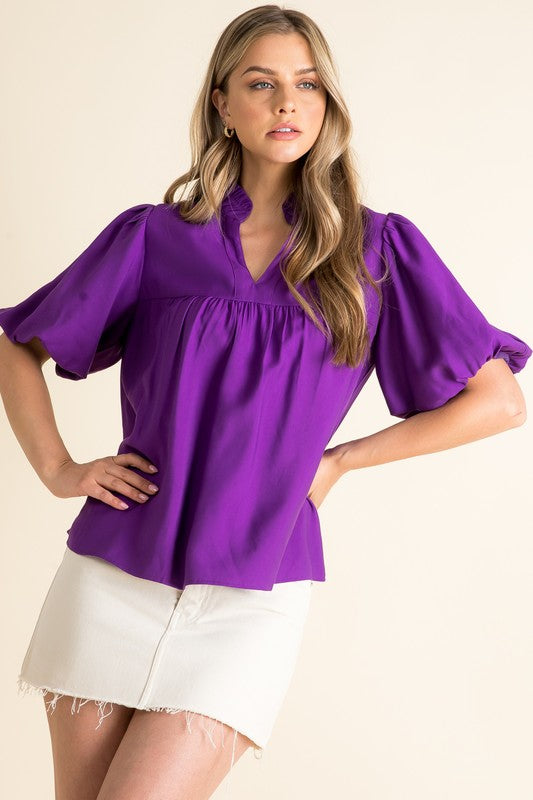 XL Collection- Plum Blouse