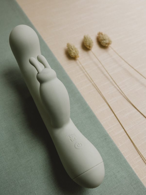 Natural Love Company- The Saro Rabbit Style Vibrating Dildo