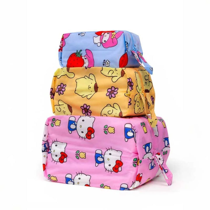 BAGGU- 3D Zip Set Zippered Nylon Travel bags with Zippers