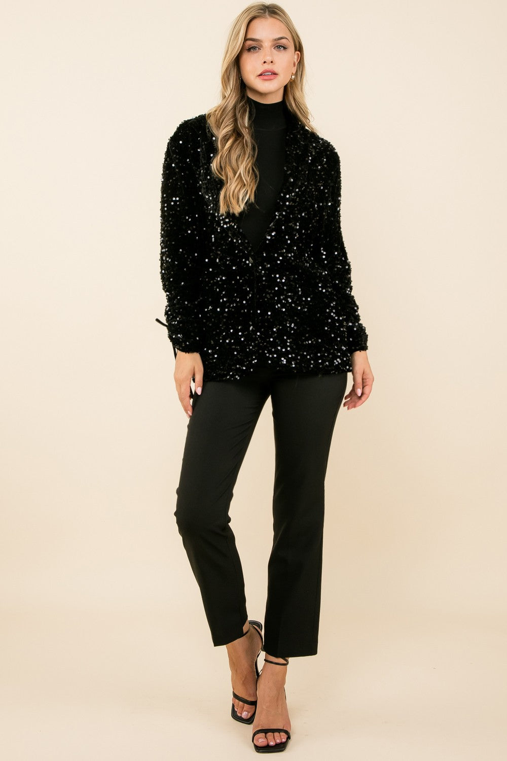 XL Collection- Velvet Sequin Jacket
