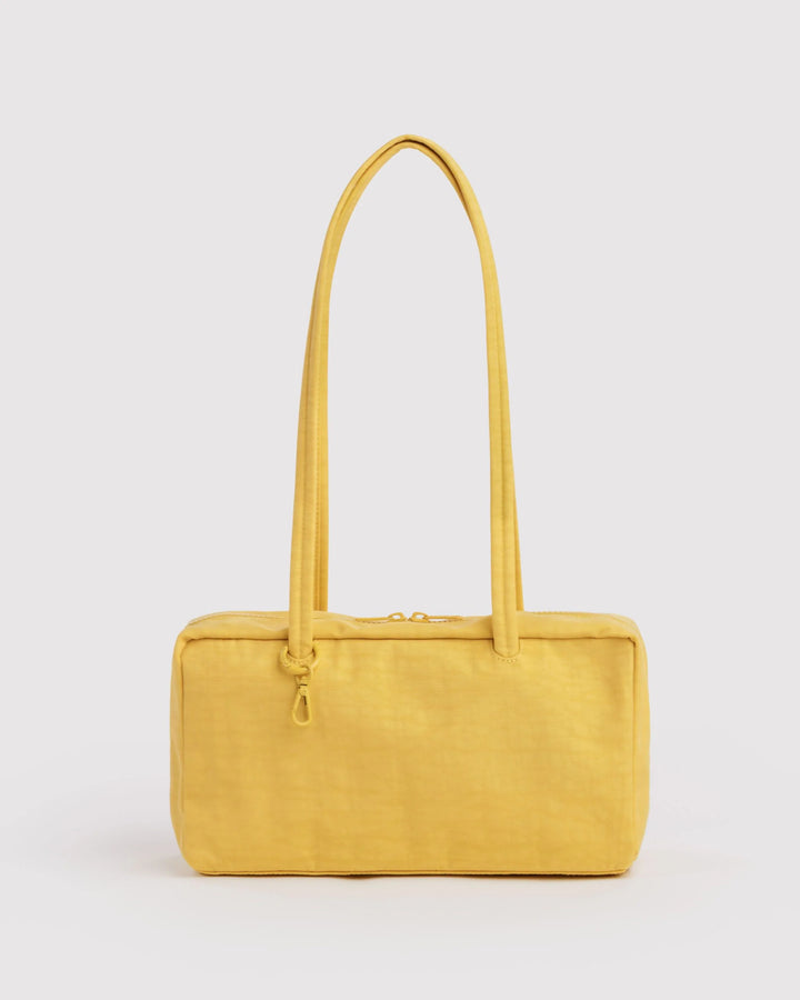 BAGGU- Nylon Bowler Bag Shoulder Purse- Sunflower
