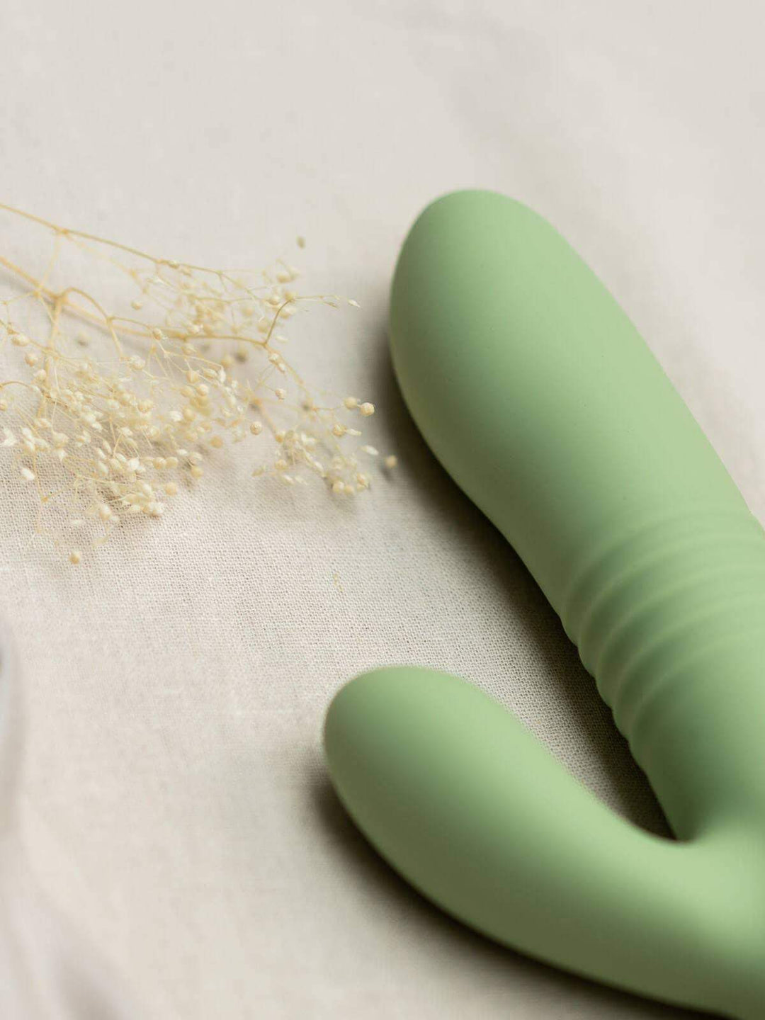 The Natural Love Company - Yarrow | Thrusting Rabbit Vibrating Dildo - Esme and Elodie