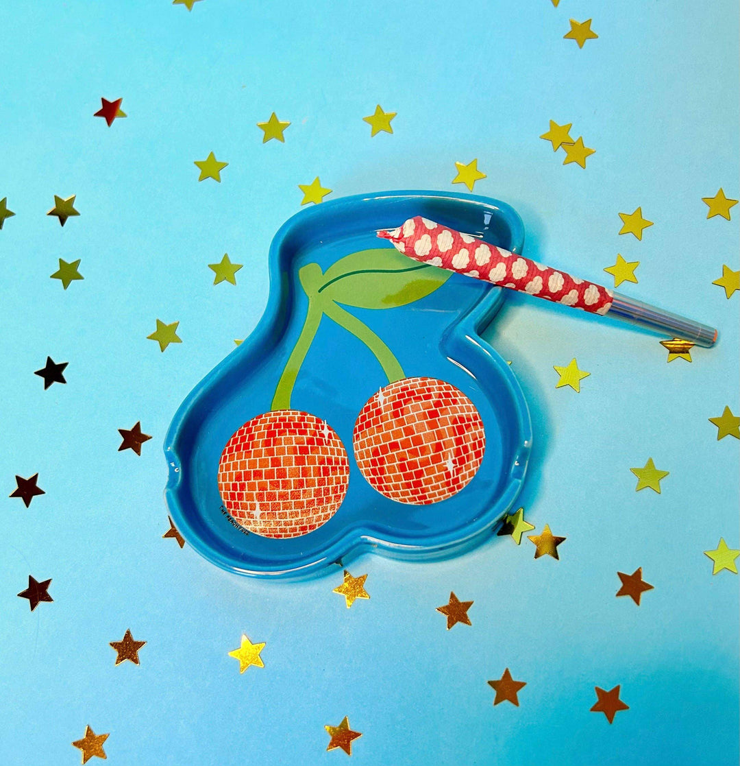 The Peach Fuzz - Disco Cherry Ceramic Ash Tray: Perfect - Esme and Elodie