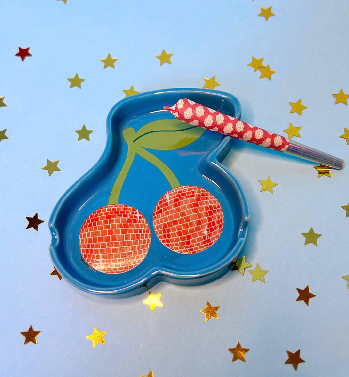 The Peach Fuzz - Disco Cherry Ceramic Ash Tray: Perfect - Esme and Elodie