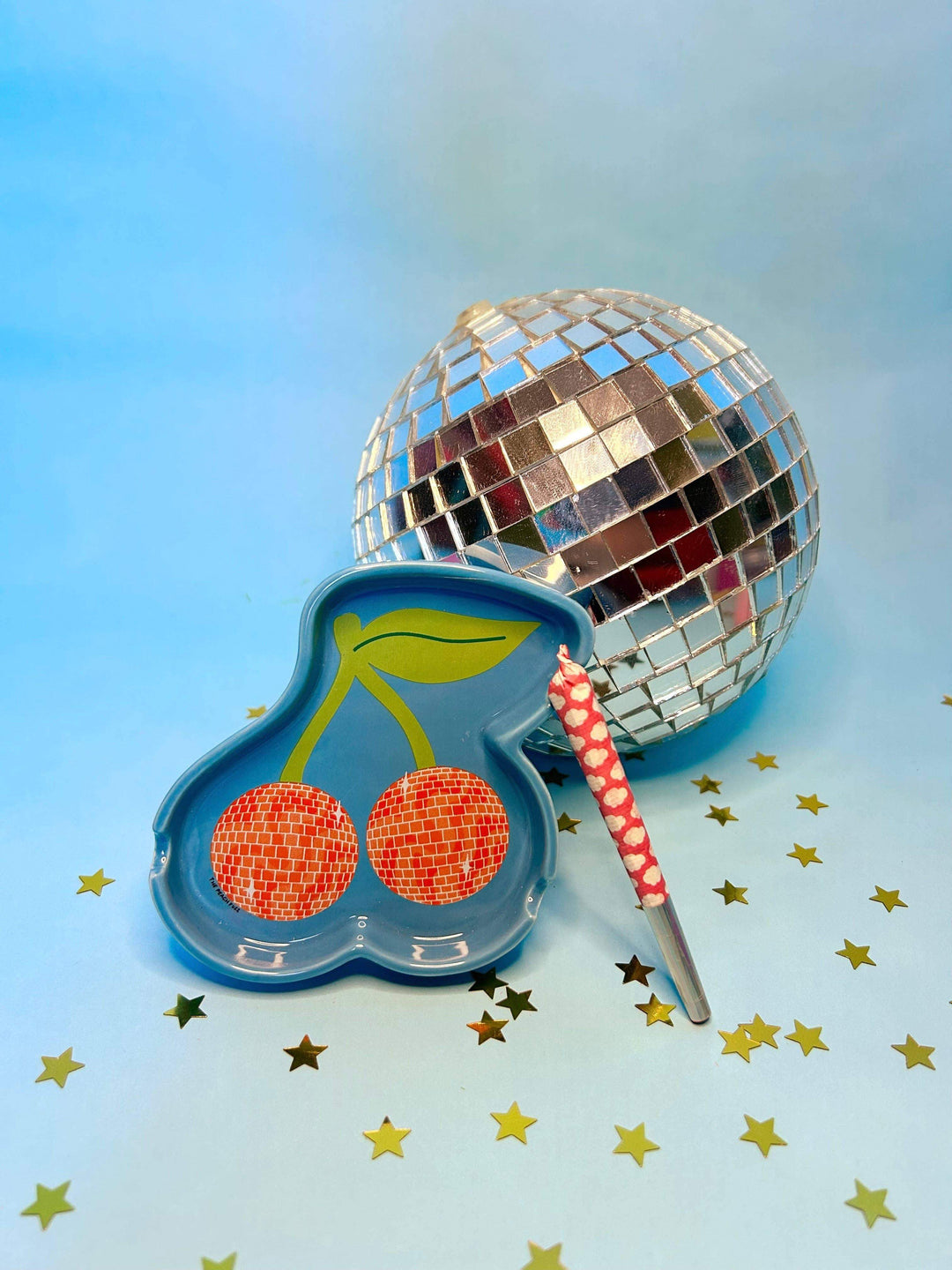 The Peach Fuzz - Disco Cherry Ceramic Ash Tray: Perfect - Esme and Elodie