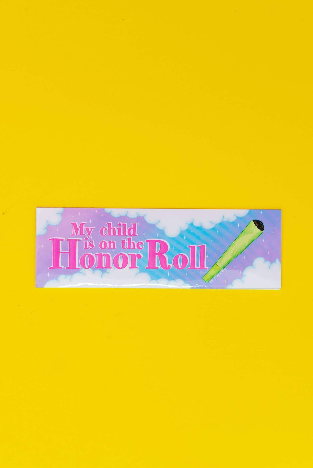 The Peach Fuzz - My Student Is on The Honor Roll Bumper Sticker - Esme and Elodie