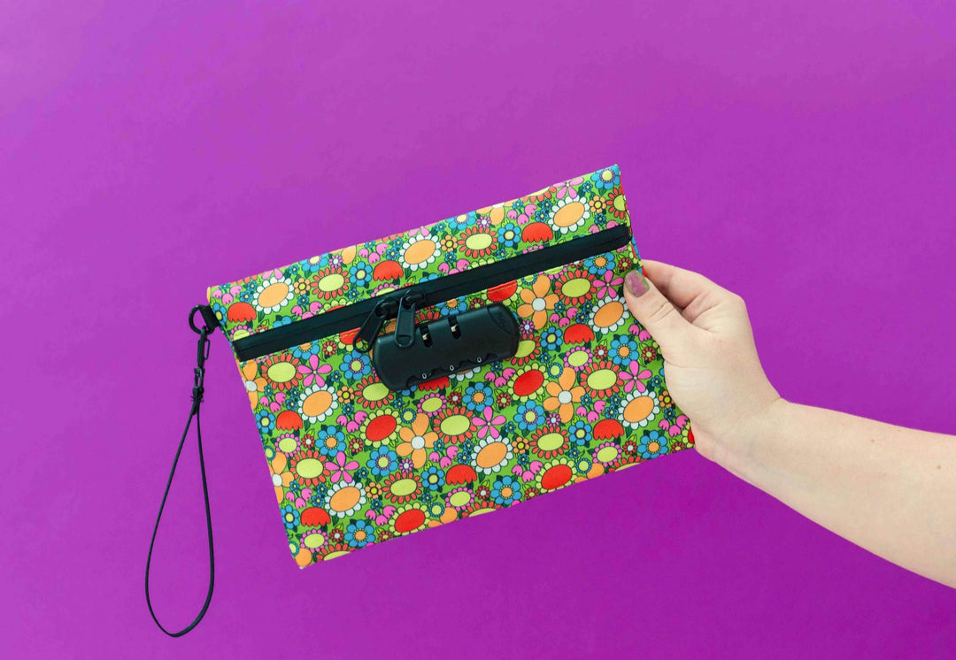 The Peach Fuzz - POTpourri Floral Smell-Proof Stash Bag - Esme and Elodie