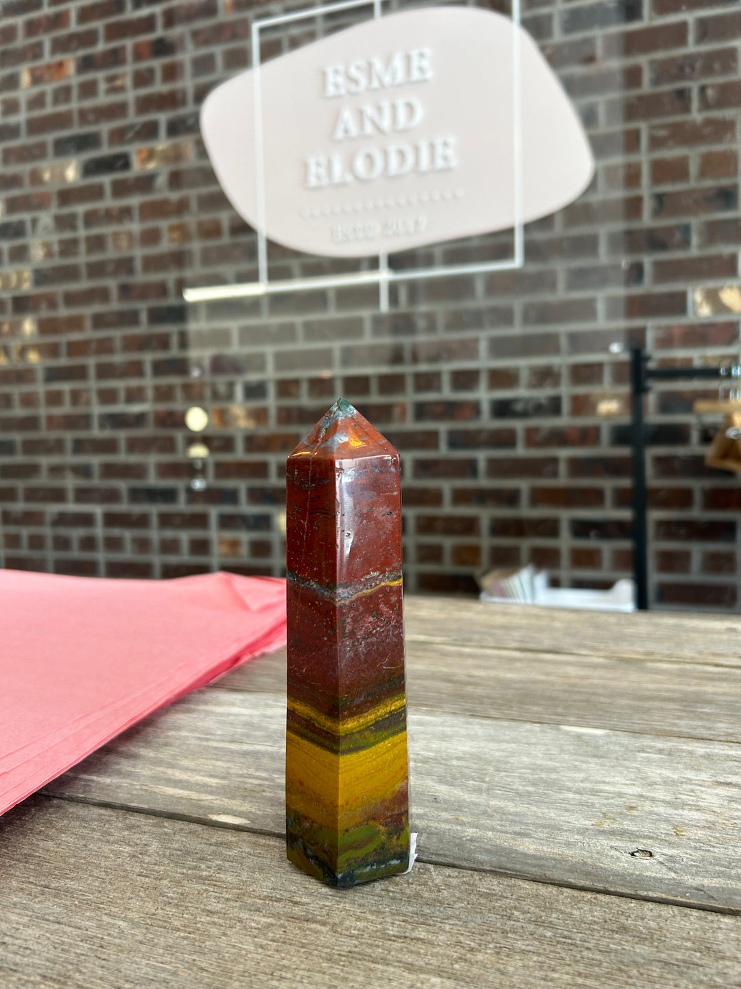 Tower Natural Red Jasper - Esme and Elodie