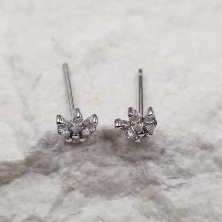 Treasure Wholesale - Mini Amara Studs - Gold & Silver: Gold - Esme and Elodie