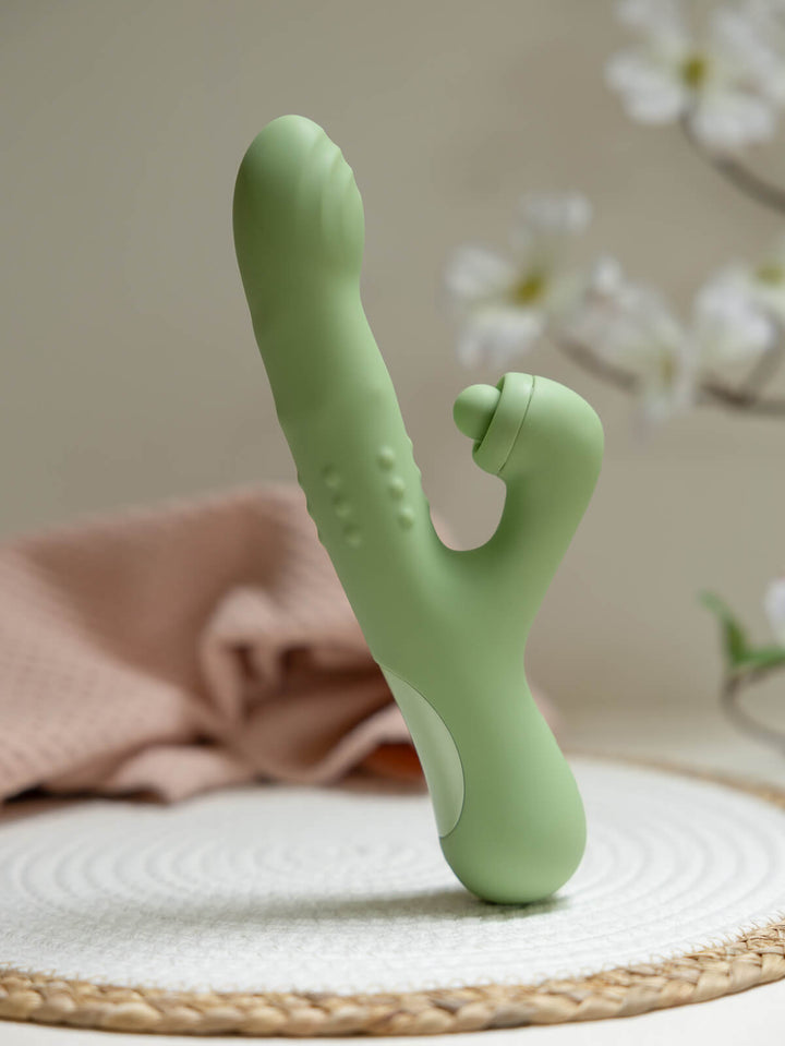 The Natural Love Company - Senna Unique ‘Come-Hither’ Thrusting Dildo & Vibrator