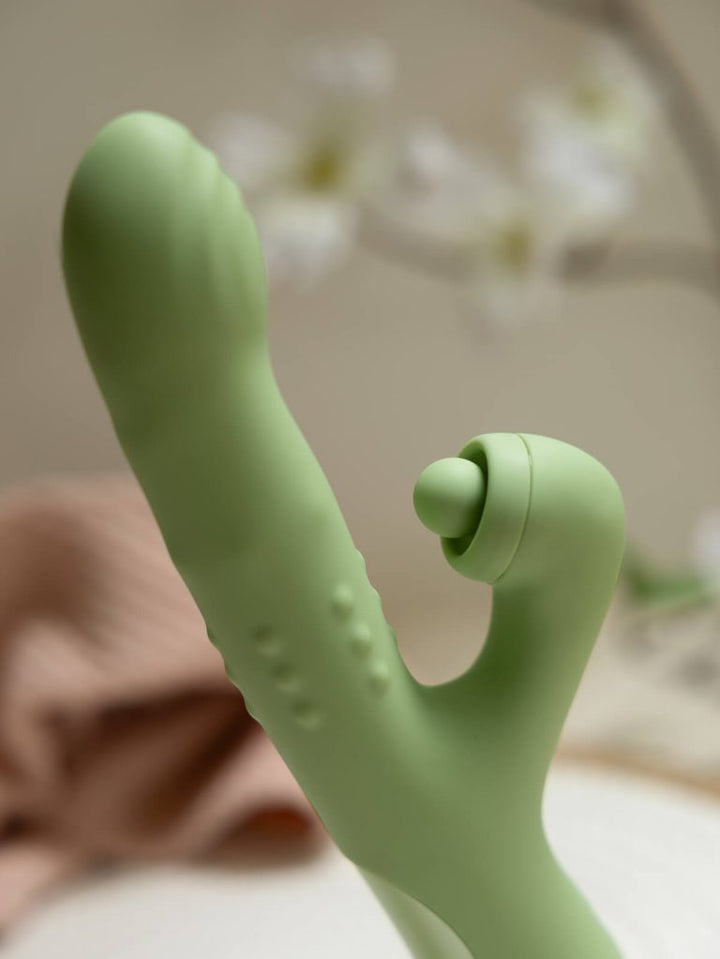 The Natural Love Company - Senna Unique ‘Come-Hither’ Thrusting Dildo & Vibrator