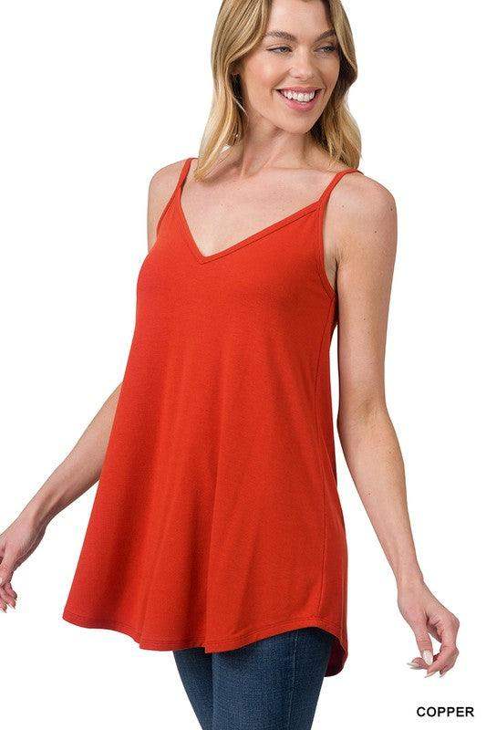 Women's Zenana Cami Loose fit- Copper - Esme and Elodie