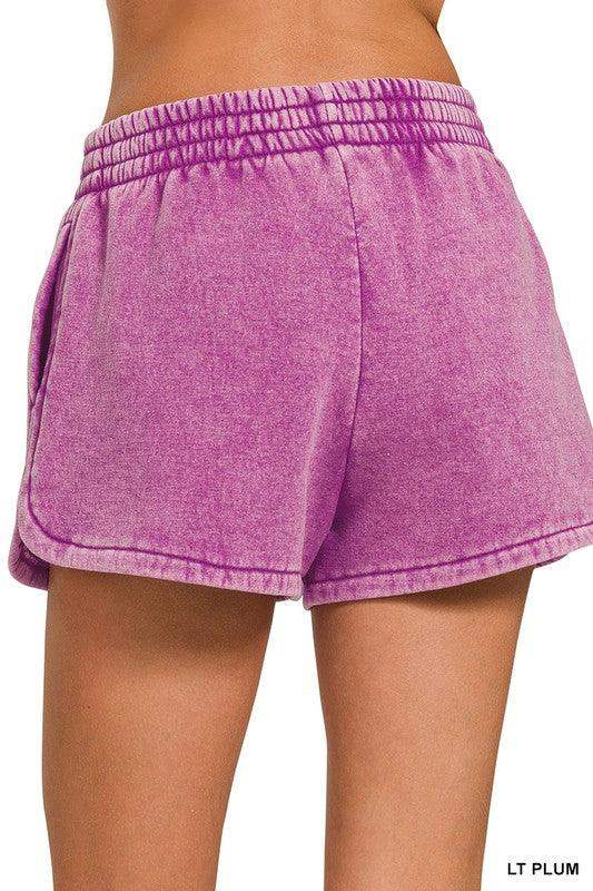Womens Lounge Dolphin Shorts in comfortable Terry- Multiple Colors - Esme and Elodie