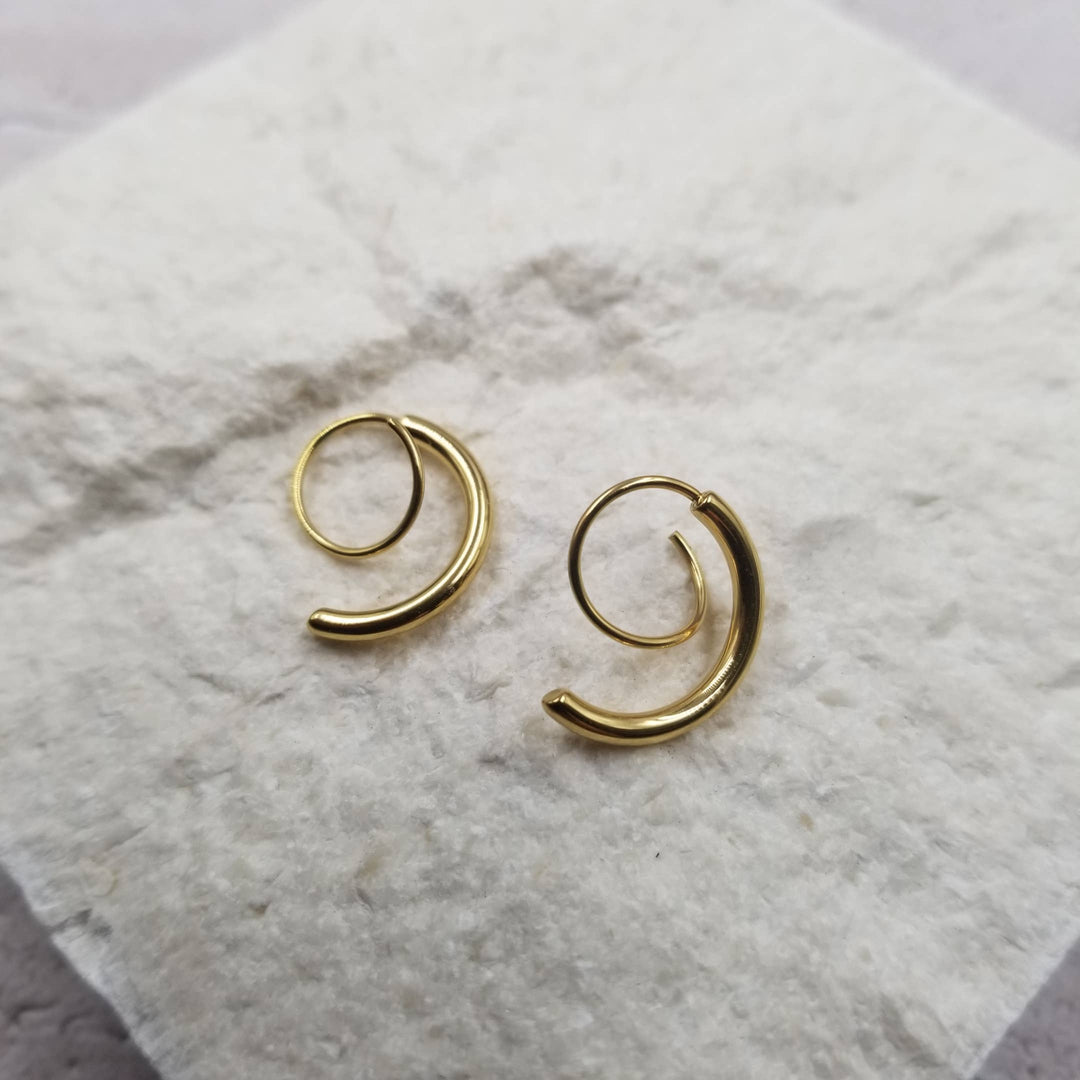 Treasure Wholesale - Geometry Strata Earrings