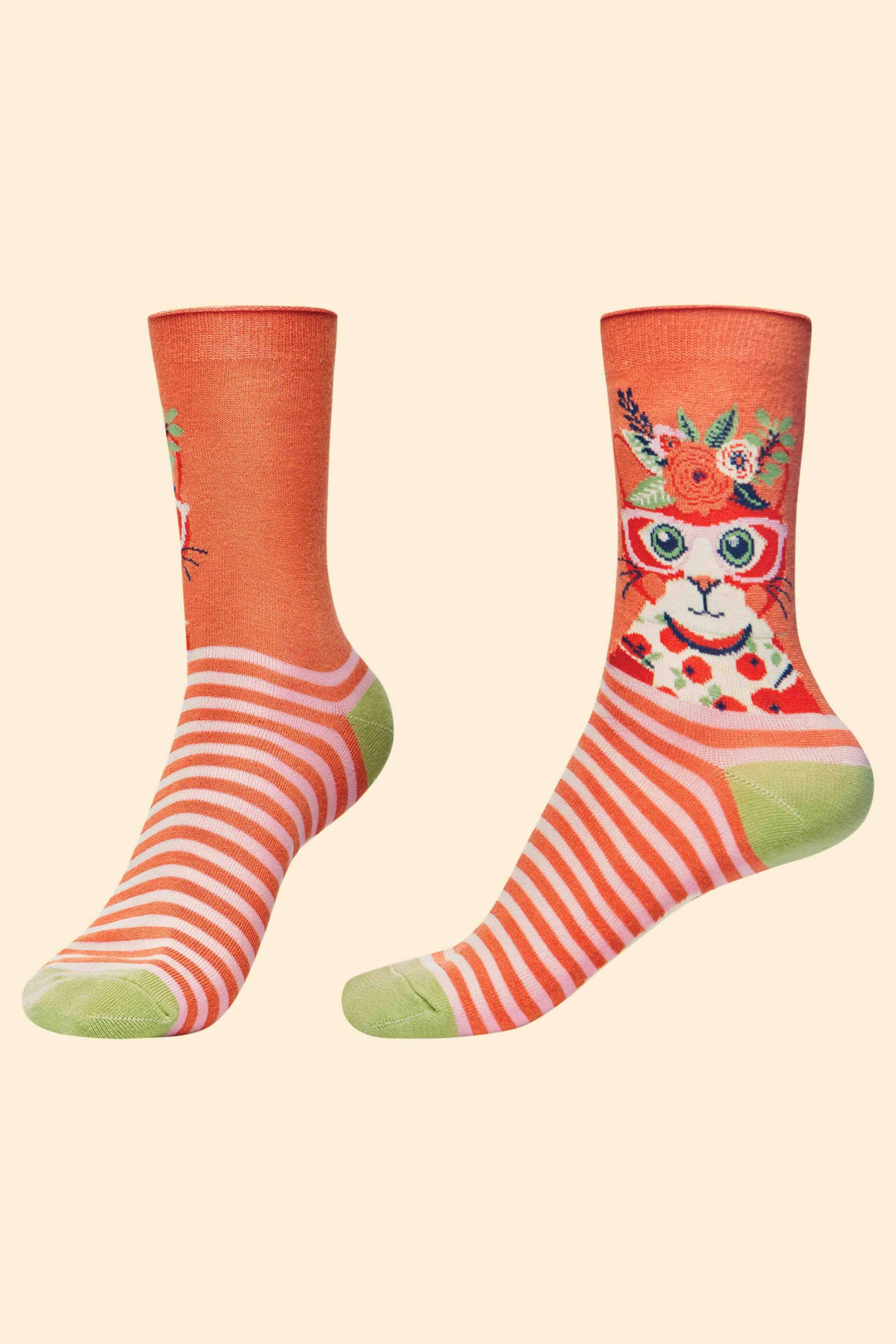Cottagecore Cat Ankle Socks - Esme and Elodie