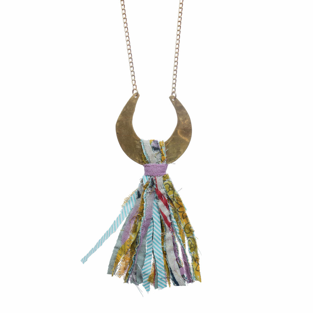 26" Handcrafted Upcycled Necklace BOPS WHOLESALE 
